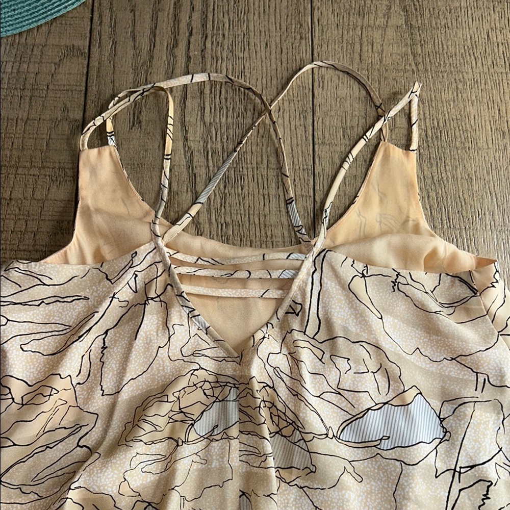 Bcbgeneration Tan Gray Spaghetti Strap Mini Dress - image 8